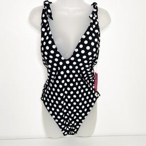 COANA BLACK POLKA DOT SWIM SUIT